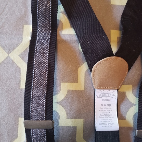 Gymboree grey tweed suspenders - Picture 2 of 2